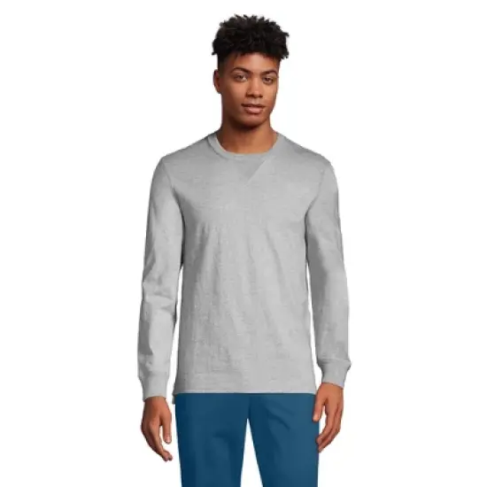 Lands' End Men's Long Sleeve Rugby Crew Tee image {7}