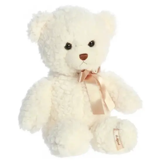 Aurora Bear 14" Ashford White Stuffed Animal image {1}