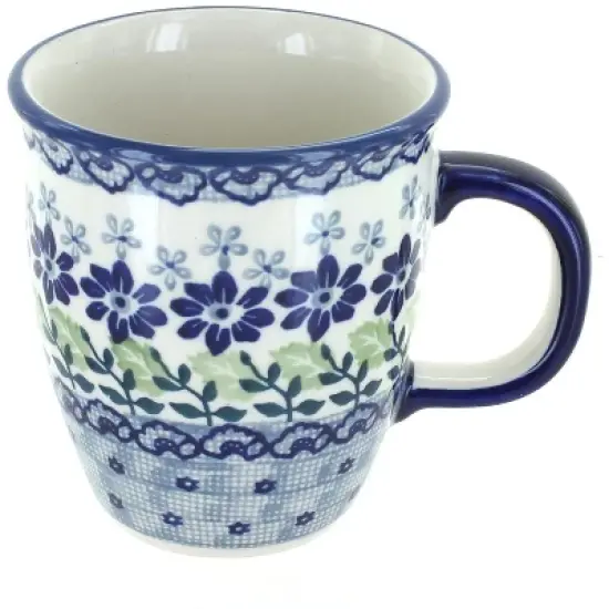 Blue Rose Polish Pottery Manufaktura Coffee Mug image {10}