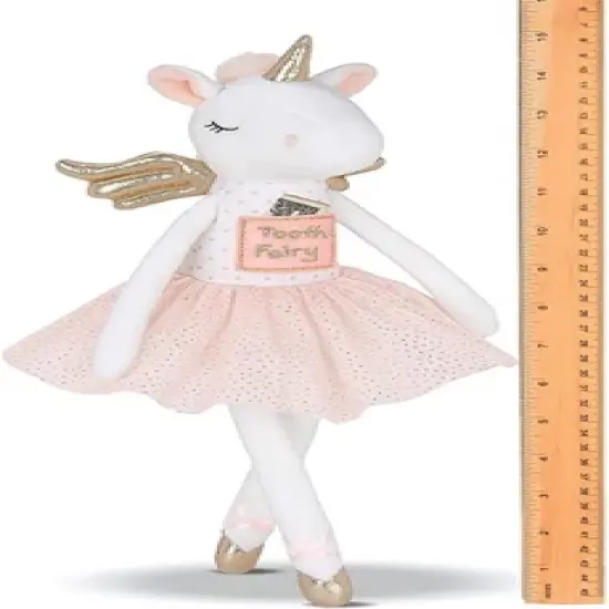 Bearington Twinkles Soft Plush Unicorn Tooth Fairy Doll, 14 Inches image {4}