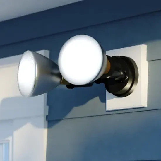 VAXCEL 2 Light Outdoor Security Flood Light with Adjustable Heads - Switch Controlled image {14}