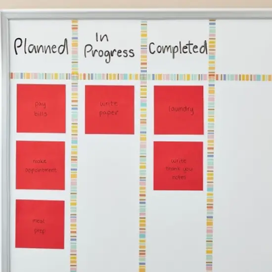 Juvale 8 Pack Bright Red Sticky Notes with 100 Sheets Per Pad for Daily Memos, Lists, Office Supplies, 3 x 3 In image {2}