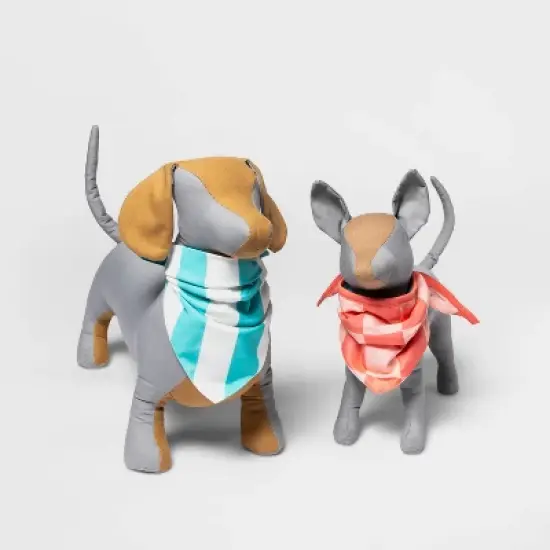 Cooling Grid/Stripe Collar Slide Dog Bandana - 2pk - Boots & Barkley&trade; image {3}