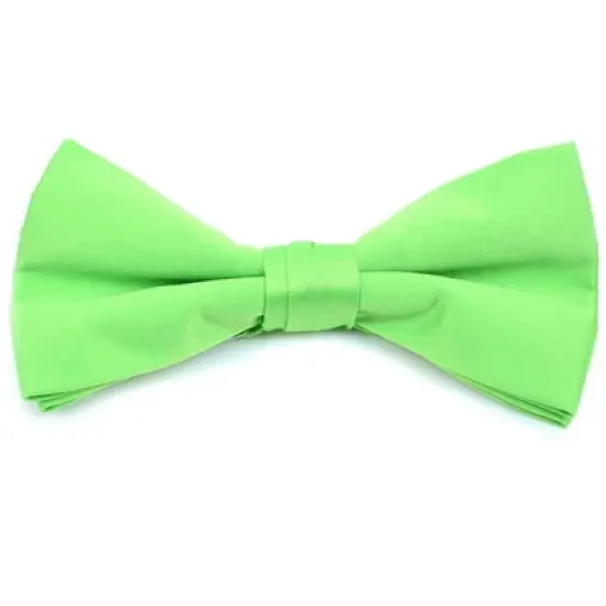 Men's Pre-tied Clip On Bow Tie - Formal Tuxedo Solid Color image {25}