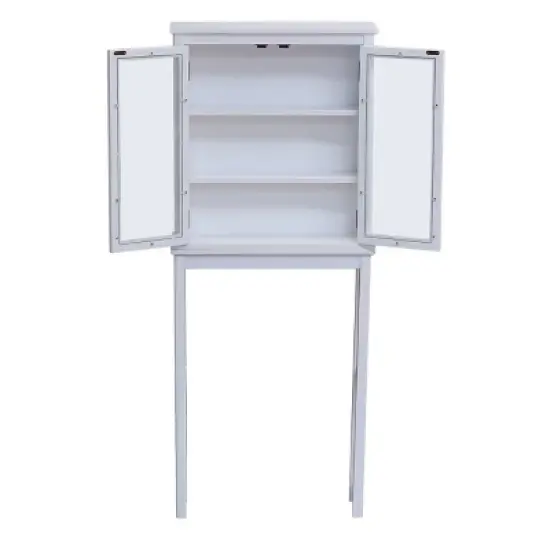 Dorset Over The Toilet Space Saver Storage White - Alaterre Furniture image {4}