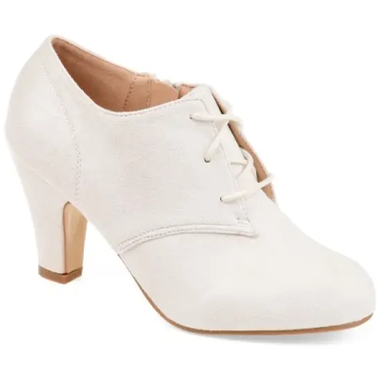Journee Collection Womens Leona Inside Zip Block Heel Booties image {11}