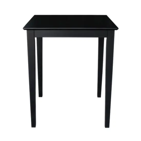 Solid Wood Top Table with Shaker Legs - International Concepts image {2}