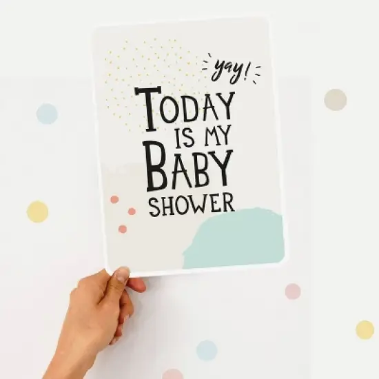 Milestone Baby Shower Poster Card image {1}