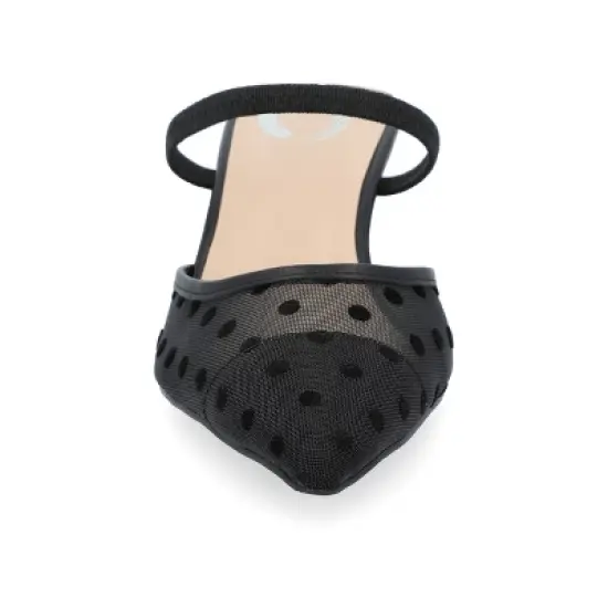 Journee Collection Womens Allana Slip On Kitten Heel Mule Pump image {5}