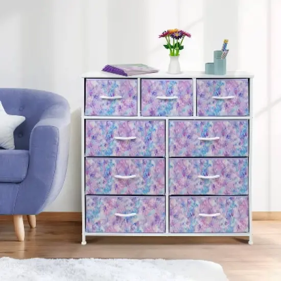 Sorbus Drawer Dresser for Bedroom Home Purple image {2}