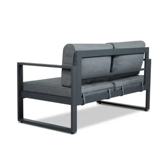 Baltic Patio Patio Loveseat Gray - Real Flame image {3}