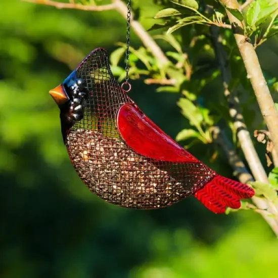 Evergreen Garden Cardinal Mesh Bird Feeder image {3}