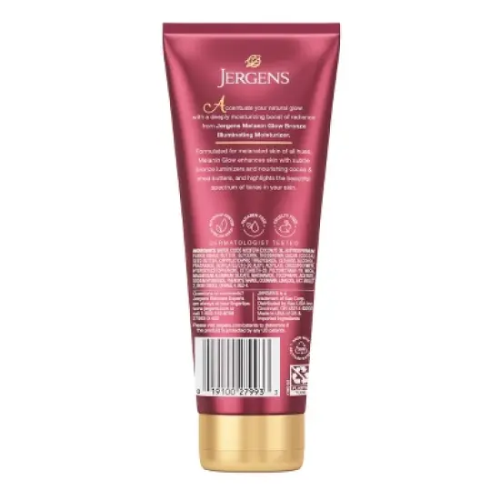 Jergens Natural Glow Melanin Glow Body Lotion - 7 fl oz image {1}