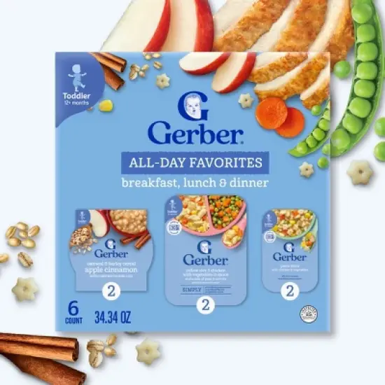 Gerber All Day Favorites Baby Food - 6ct/2.14lbs image {1}