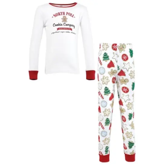 Touched by Nature Infant and Toddler Organic Cotton Tight-Fit Pajama Set, Christmas Cookies image {4}