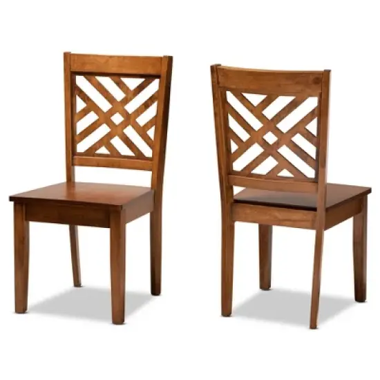 Caron Wood Dining Chair Set - Baxton Studio image {7}