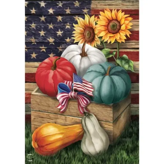 Briarwood Lane Fall Garden Flag 12x18 For Outdoor Patriotic Pumpkins Autumn For Fall Garden Flag Flags For Outside image {4}