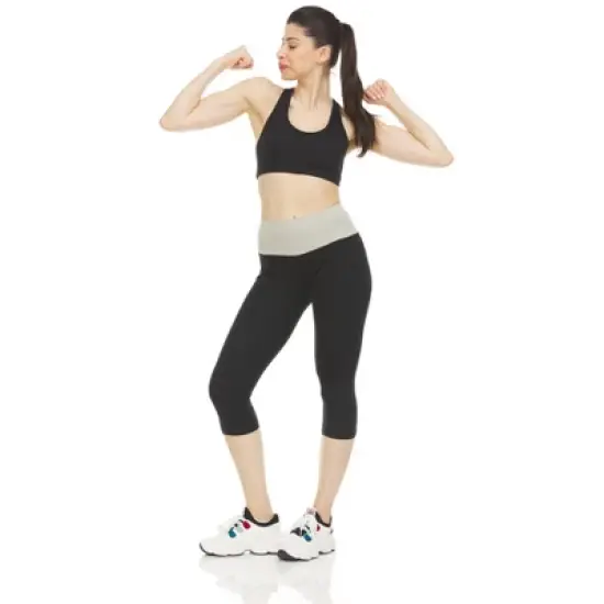 Infinite Basics Women's High Waist Tummy Control Yoga  Super Comfy Legging Capris - Great For Working Out, Hanging  Around the House & Sleep image {12}