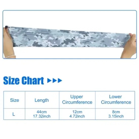 Unique Bargains Basketball Sports Camouflage Cooling Arm Elbow Compression Sleeve Black Gray Green White 1 Pair image {3}