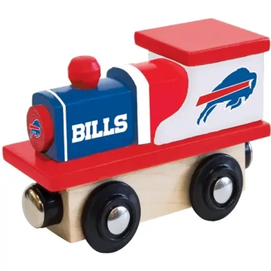 MasterPieces Officially Licensed NFL Buffalo Bills Wooden Toy Train Engine For Kids image {1}
