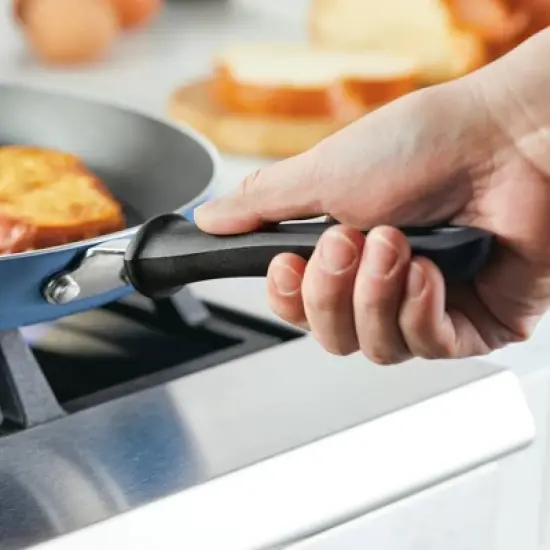 Farberware Reliance 8", 10", 12" Nonstick Triple Pack Skillets Blue image {2}