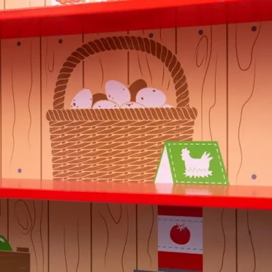 Bigjigs Toys Village Shop Wooden Role Play Toy image {5}