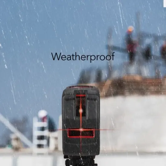 Dartwood Self-Leveling Laser Level Tool with Horizontal and Vertical Cross Lines and Rechargeable Battery (Red) image {4}