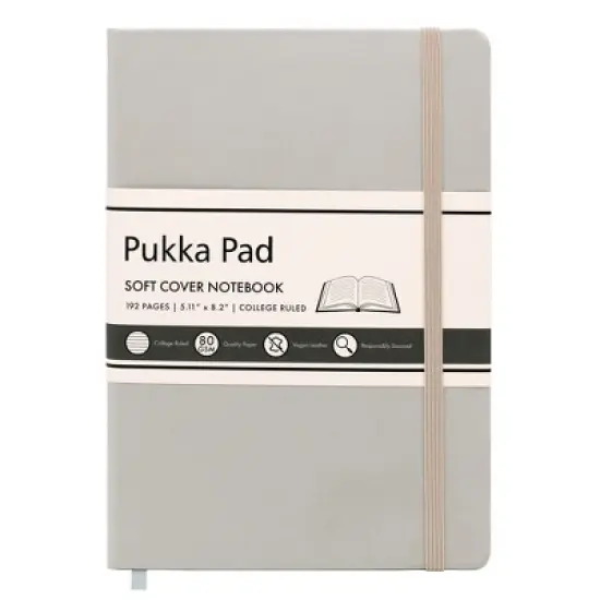 Pukka Pads Pukka Soft Cover A5 College Ruled - Oatmeal image {6}