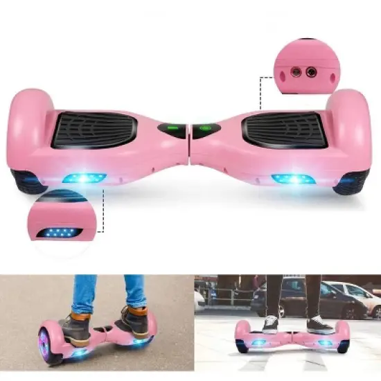 GlareWheel M2 Hoverboard Light Up Wheels Bluetooth Pink image {5}