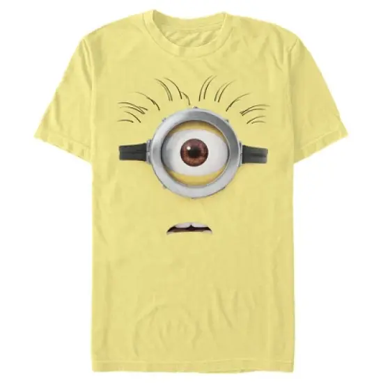 Men's Despicable Me Minions Shocked Face Minion Carl Big Face T-Shirt image {2}