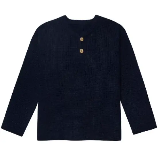 Gerber Infant and Toddler Boys' Henley Sweater image {4}