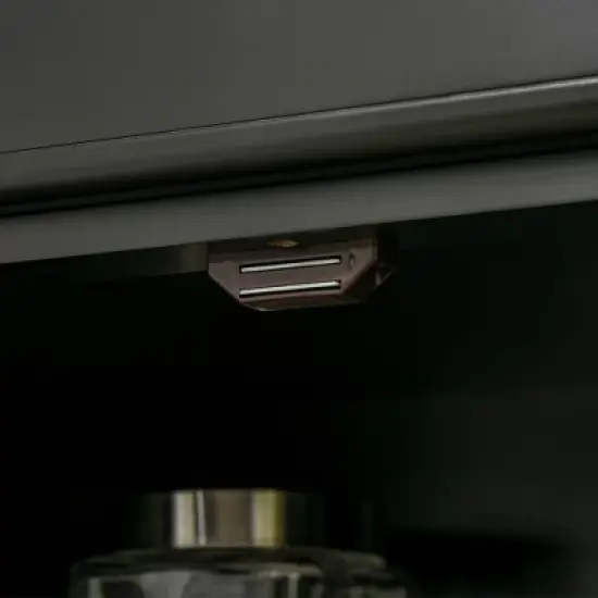 HOMCOM Freestanding Modern Farmhouse 4 Door Kitchen Pantry Cabinet, Storage Cabinet Organizer with 6-Tiers, 1 Drawer and 4 Adjustable Shelves image {5}