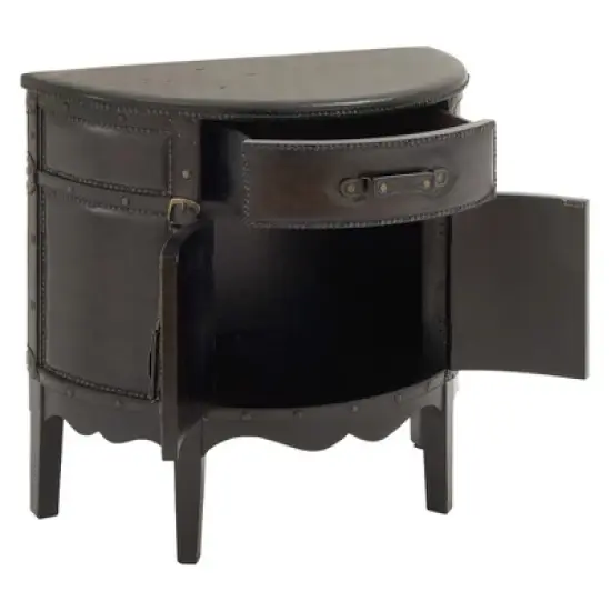 Wood Half Moon Buffet Dark Espresso - Olivia & May image {2}