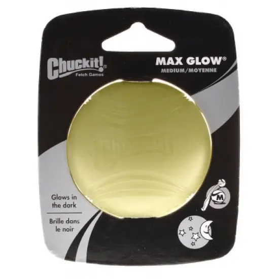 Chuckit Max Glow Ball Medium - 2.25" Diameter image {1}