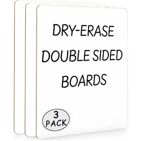 SCRIBBLEDO Small White Board Dry Erase 9"x12" Boards 3-Pack image {9}
