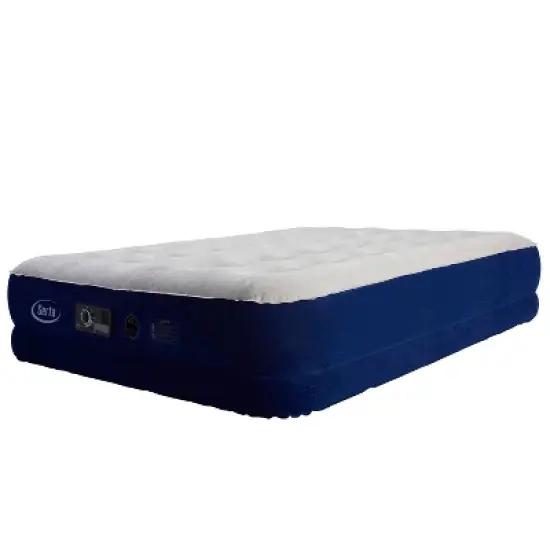 Serta 16" Queen Air Mattress with 4 Comfort Plus Pump image {1}