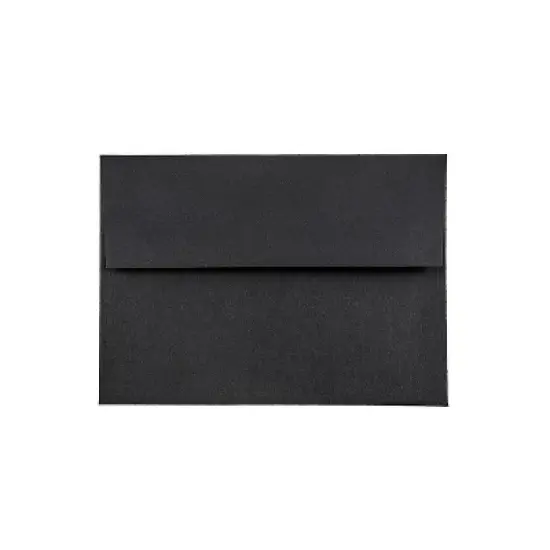 JAM Paper A6 Invitation Envelopes 4.75 x 6.5 Black Linen 68999I image {4}