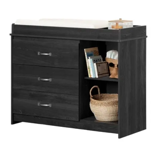 South Shore Tassio Changing Table - Gray Oak image {10}