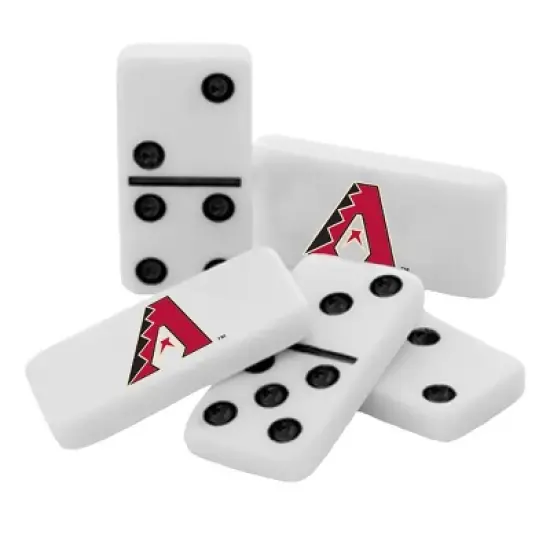MasterPieces Officially Licensed MLB Arizona Diamondbacks 28 Piece Dominoes Game for Adults image {2}