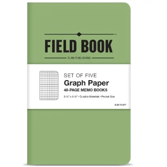 Elan Publishing Company Mini Field Book Set - Graph Text / Green Cover image {6}