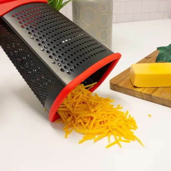 BergHOFF CooknCo 10" Non-Stick Grater, Red & Black image {5}