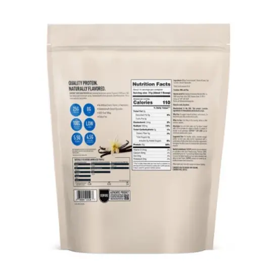 Isopure Low Carb Tahitian 1lb - Vanilla: Whey Protein Isolate, 25g Protein image {1}