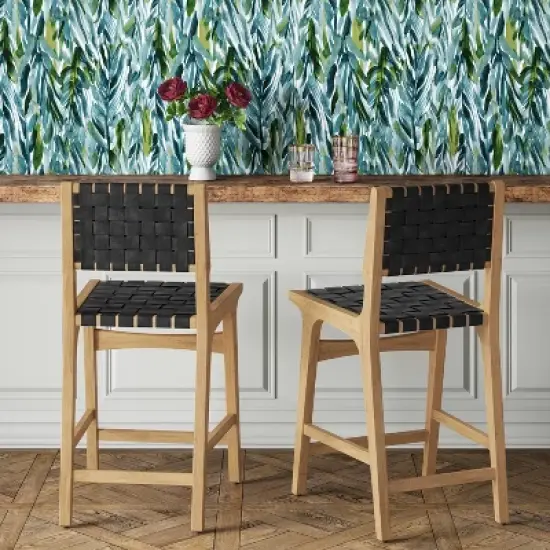 Ceylon Woven Counter Height Barstool - Threshold&trade; image {1}