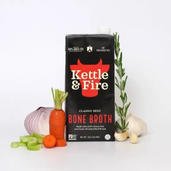 Kettle & Fire Gluten Free Beef Bone Broth - 32oz image {4}