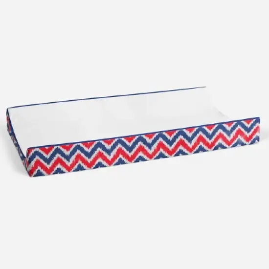 Bacati - MixNMatch Navy/Red White Changing Pad Cover image {2}