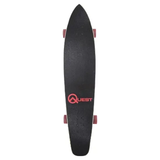 Quest Super Cruiser 44" Longboard Skateboard - Black/Wood image {1}