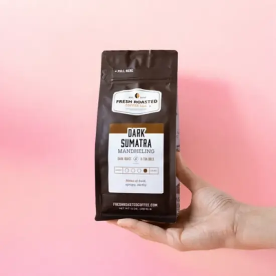 Fresh Roasted Coffee, Dark Sumatra Mandheling, Ground Coffee image {3}