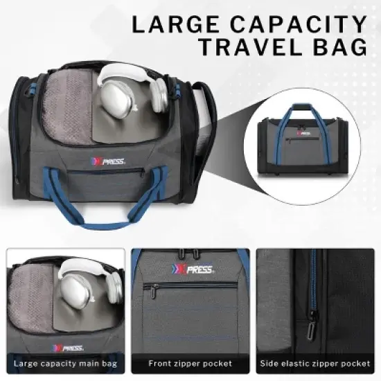 New York Xpress LX-298 Travel Duffel Bags for Women Men, Foldable Sports Gym Bag with Adjustable Strap image {5}