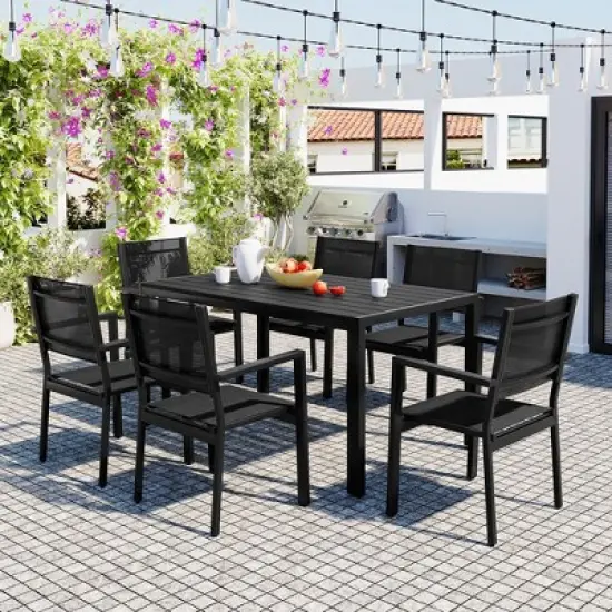 High-quality Steel Outdoor Table and Chair Set, Suitable for Patio, Balcony, Backyard image {15}