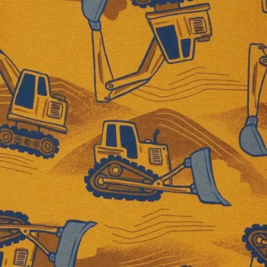 Carter's Just One You&reg; Toddler Boys' Bulldozers Long Sleeve Pajama Set - Navy Blue image {2}